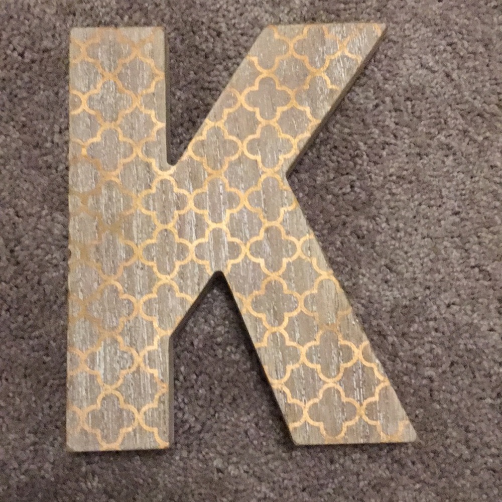 Letter K decor